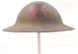 WW1 U.S. Army 7th Division Doughboy Helmet with Handpainted Insignia