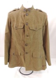 WW1 U.S. Army Train Dept. Camp Pontanezen Tunic with Quarter Master Dept. Patch