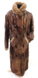 Antique Brown Bear Fur Coat Circa 1800's