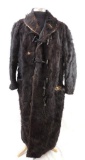 Antique Black Bear Fur Coat Circa 1800's