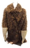 Antique Buffalo Fur Coat with Gloves Circa 1800's