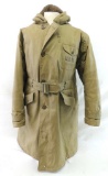 WW2 U.S.N. ID'd Overcoat with Fur Hood