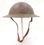 WW1 U.S. 27th Division Doughboy Helmet with Handpainted Insignia