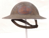WW1 U.S. Army Doughboy Helmet with Handpainted 30th Handpainted Insignia