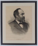 James A Garfield Framed Portrait