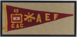 WW1 49 CAC AEF Framed Pennant