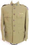 WW1 U.S. Army 1st Class Base Section S.O.S. Quarter Master Corps Sergeant Tunic with Patches and