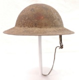 WW1 U.S. 6th Division Doughboy Helmet with Paint Handpainted Insignia