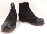 WW1 Era Childs Cloth Boots