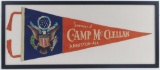 WW1 Camp McClellan Anniston, ALA Framed Pennant