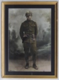 WW1 US Army Soldier Framed Portrait (Paul William Garter)