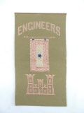WW1 U.S. Army Engineers Banner Service Flag