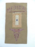 WW1 U.S. Medical Dept. Banner Mothers Service Flag