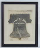 WW1 Human Liberty Bell Framed Living Photograph