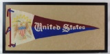 WW1 U.S. Army Oversized Felt Pennant