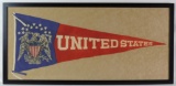 WW1 U.S. Army Oversized Felt Pennant