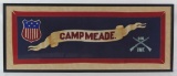 WW1 U.S. Army Camp Meade Felt Banner