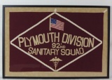 WW1 U.S. Army Plymouth Division 92nd Sanitary Squad