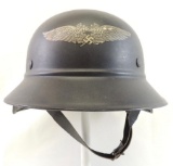 WW2 ID'd German Police Luftschutz Helmet
