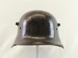 WW1 German M1918 Helmet with Handpainted Camoflage