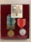 Group of 2 WW2 Japanese imperial army awards featuring medal of honor and photograph