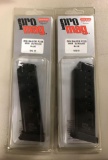 Group of two Sig Sauer P225 9mm Magazines
