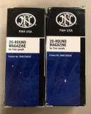 Group of 2 FNH Five Seven 20 round magazines