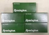 Five boxes of Remington high velocity 22?250 ammunition