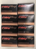 Eight boxes of PMC bronze 223 Remington ammunition
