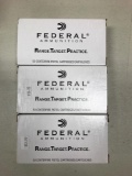 Three boxes of Federal 9mm Luger Ammunition