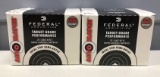 Two boxes of federal target grade 22 LR ammunition