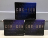 Three boxes of Cor Bon 40 S and W ammunition