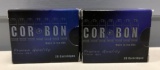 Two boxes of Cor Bon 45 Auto+P Ammunition