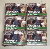 Six boxes of Remington nitro turkey 12 gauge shotgun ammunition