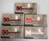 Five boxes of Hornady custom 300 blackout Ammunition