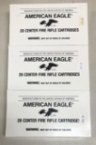 Three boxes of American eagle 30?06 Springfield ammunition
