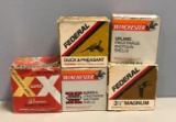 Group of five full and partial boxes of 12 and 10 ga shotgun ammunition