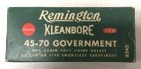 Partial box of vintage Remington klean bore 45?70 government ammunition