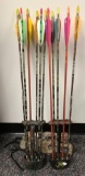 Group of 2 quivers with Easton aluminum arrows