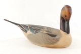 Artist Signed Ducks Unlimited Carved Wood Duck Decoy