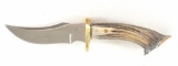 Carl Jensen Handcrafted Stag Handle Bowie Knife with Sheath