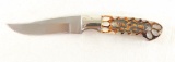 Hale Handcrafted Stage Handle Skinner Knife with Beaver Sheath