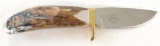 Pete Semich Handcrafted Stag Handle Knife with Sheath
