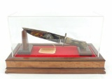 Gigand Knives Jim Bowie Commemorative Bowie Knife with Display Case