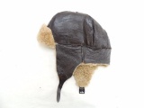 Antique Leather Military Hat