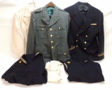 Group of U.S. Army and Navy Uniforms