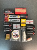 Group of various ammunition featuring 12 gauge, 22, 38 special, and more