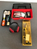 Grouping of gun cleaning kits and more