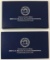 Set of 2 - 2002-W United States Military Academy Bicentennial Uncirculated Silver Dollar and Proof