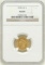 1878 Liberty Head $2.50 Gold Piece AU58